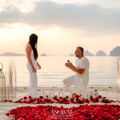 Surprise proposal at Banyan Tree Krabi