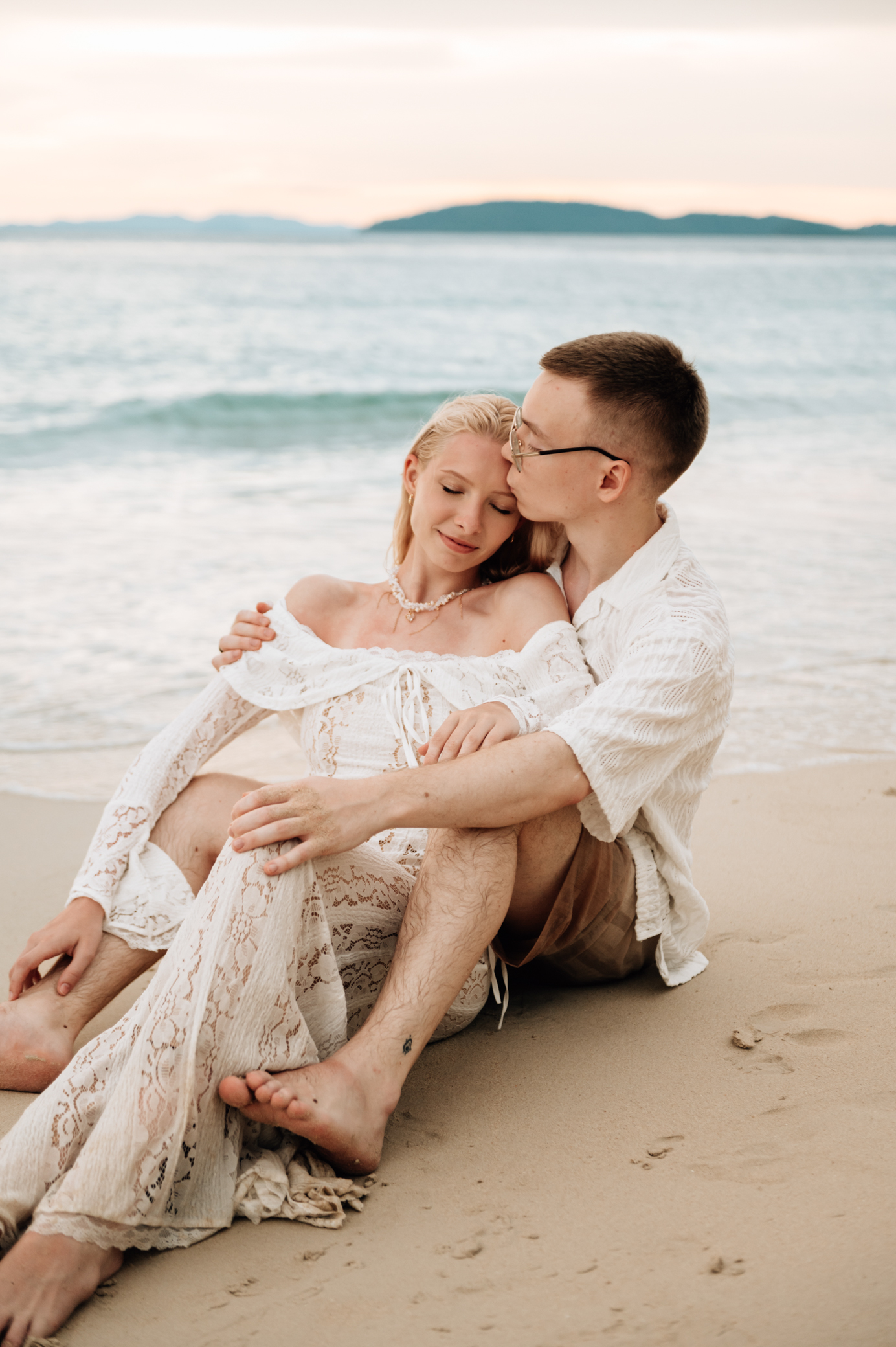 Couple at Railay beach Krabi Thailand