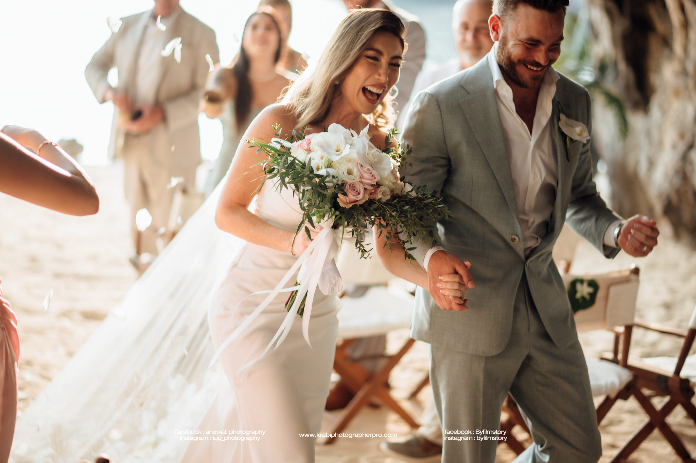 Sheena & Blake's Wedding Vow ceremony at Rayavadee krabi Thailand