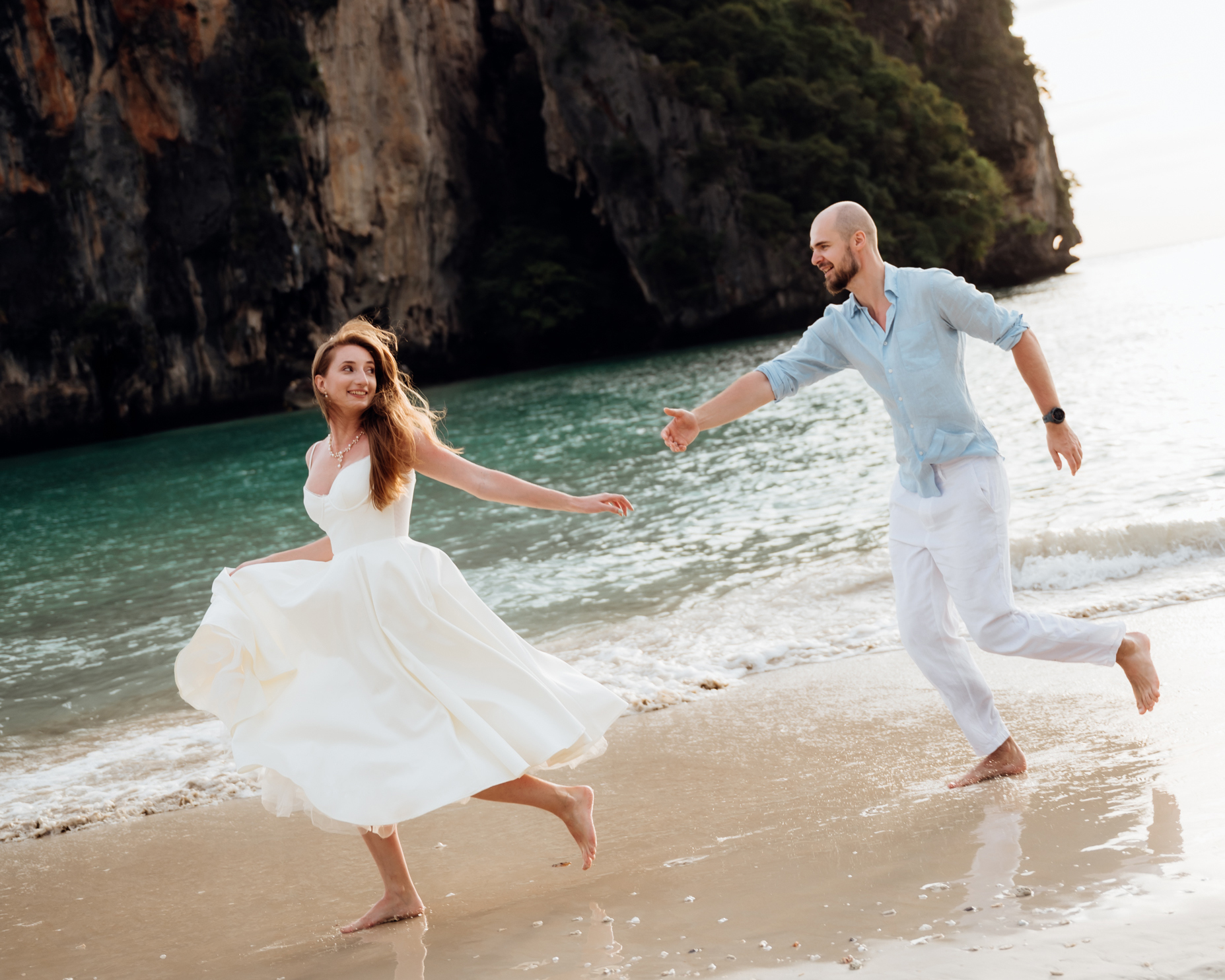 Kinga and Daniel Couple at Railay beach